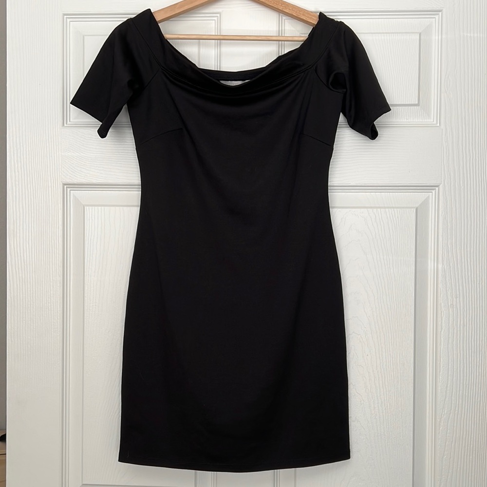 Black Boatneck Dress NWOT